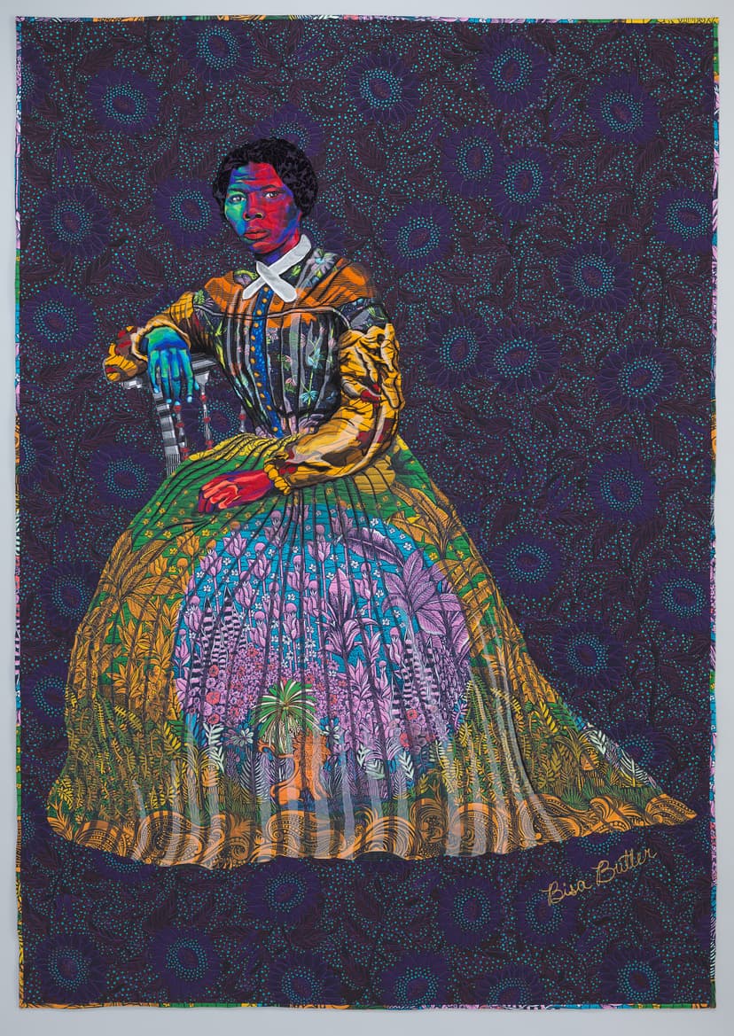 I Go to Prepare a Place for You by Bisa Butler, 2021