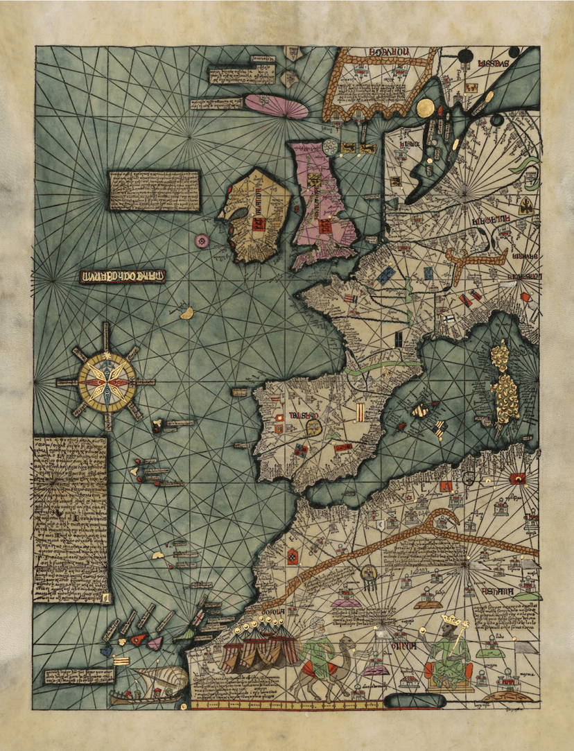 Catalan Atlas by Abraham Cresques, 1375